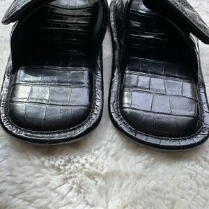 Balenciaga Faux Croc Slides Size 38